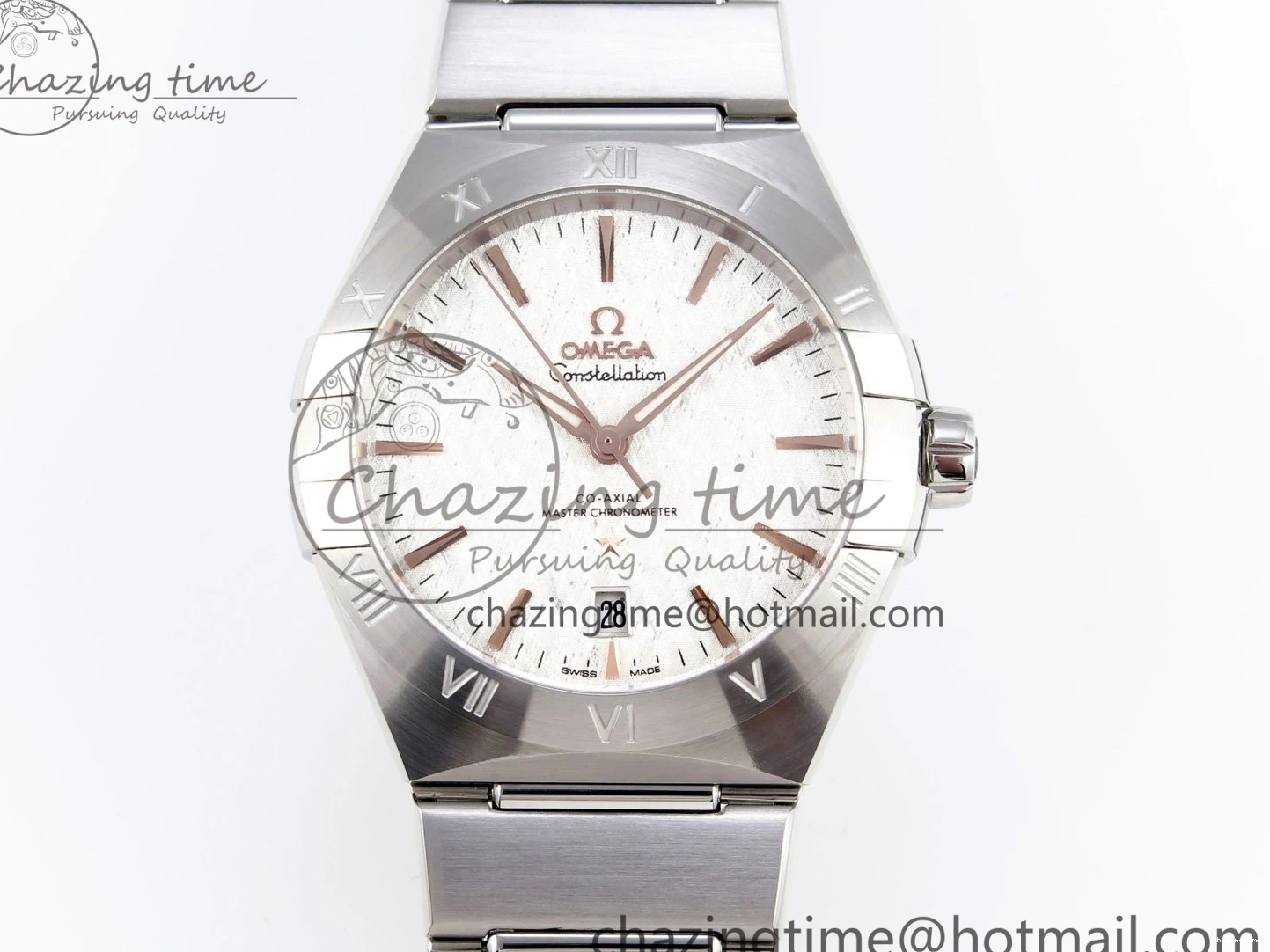 0105 Bold Constellation 39mm SS ASWF 1:1 Best Edition White Textured Dial on SS Bracelet A 7768